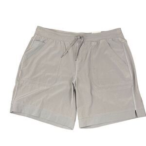 NWT Men’s Bermuda Short 0X Mid Rise Easy Fit Colonial Pewter Elastic Tie Waist